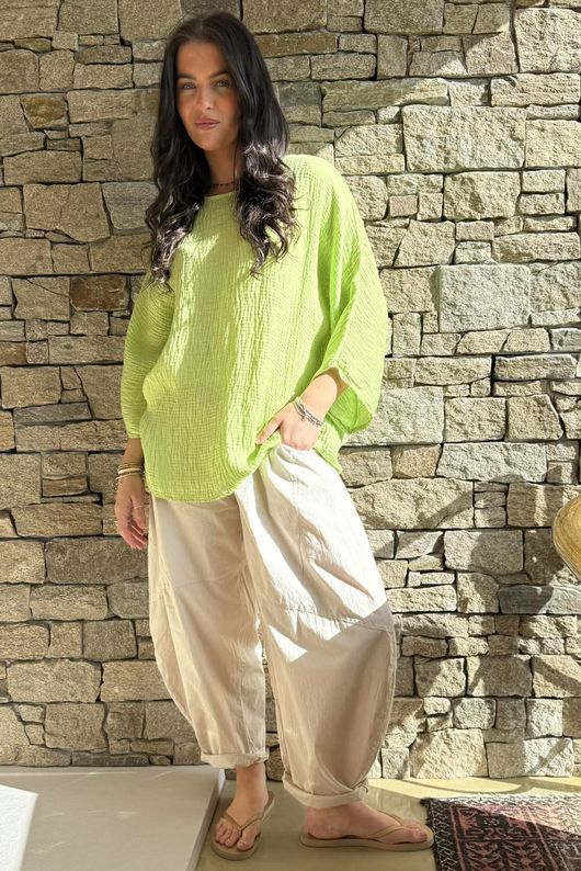 Cova Santa Relaxed Top Twist of Lime /6=